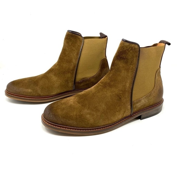 Shoe The Bear Wyatt Suede Chelsea Boots Tobacco - Picture 2 of 6